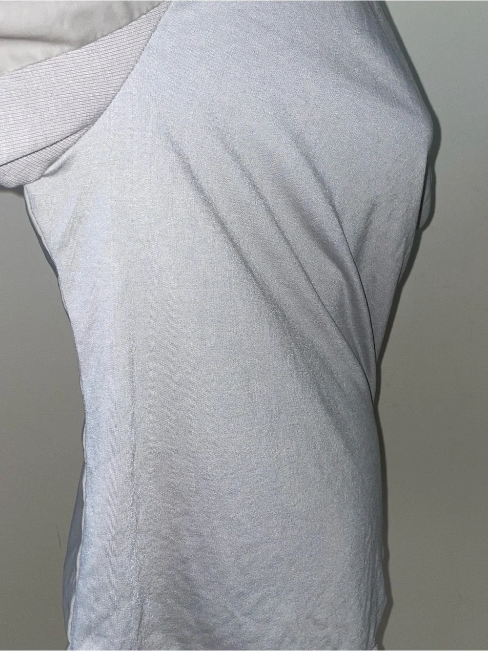 Draped‎ Open-Front Jacket - Grey-Vegan Leather NWT -Large